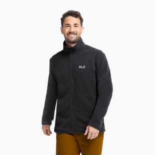 Bluză fleece pentru bărbați Jack Wolfskin Taunus 200 Full Zip black