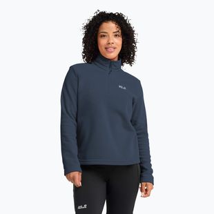 Bluză fleece pentru femei Jack Wolfskin Taunus 100 Half Zip midnight sky