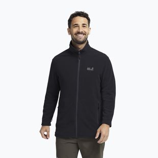 Bluză fleece pentru bărbați Jack Wolfskin Taunus 100 Full Zip black