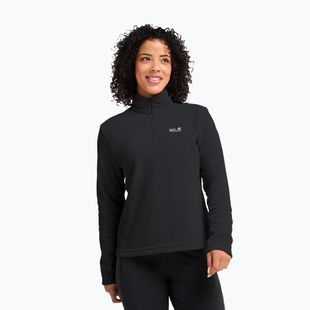 Bluză fleece pentru femei Jack Wolfskin Taunus 100 Half Zip black