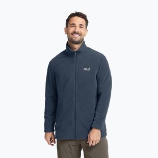 Bluză fleece pentru bărbați Jack Wolfskin Taunus 100 Full Zip midnight sky