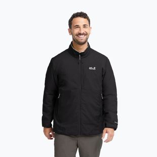 Geacă izolată pentru bărbați Jack Wolfskin Trail Light Ins 2IN1 black