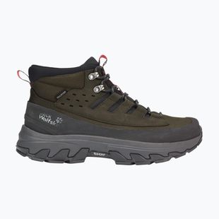 Încălțăminte de drumeție pentru bărbați Jack Wolfskin Apex Hike Texapore Mid obsidian moss