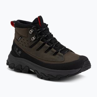 Încălțăminte de drumeție pentru bărbați Jack Wolfskin Apex Hike Texapore Mid obsidian moss