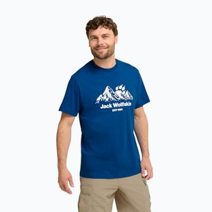 Tricou pentru bărbați Jack Wolfskin Carefree blue orchid