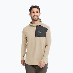 Bluză de trekking pentru bărbați Jack Wolfskin Sucol Hoody oyster