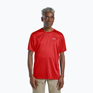 Tricou de trekking pentru bărbați Jack Wolfskin Tech T siren red