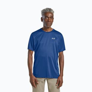 Tricou de trekking pentru bărbați Jack Wolfskin Tech T blue orchid
