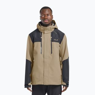 Geacă de ploaie pentru bărbați Jack Wolfskin Jasper 2L hazel wood