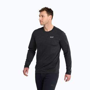 Longsleeve de trekking pentru bărbați Jack Wolfskin Trail black