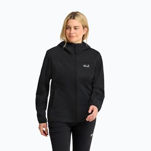 Geacă softshell pentru femei Jack Wolfskin Windhain 2 Hoody black