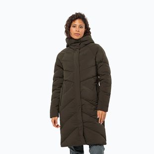 Palton cu puf pentru femei Jack Wolfskin Marienplatz Coat obsidian moss