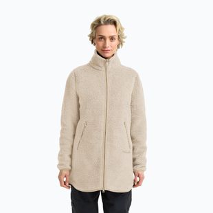 Bluză fleece pentru femei Jack Wolfskin High Curl Coat oyster