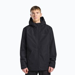 Geacă 3în1 pentru bărbați Jack Wolfskin Taubenberg 3In1 black
