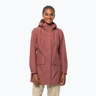 Jack Wolfskin Cape York Paradise jachetă de ploaie pentru femei roz 1111245