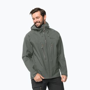 Jack Wolfskin jachetă de ploaie pentru bărbați Kammweg 3L Jkt M verde 1115831
