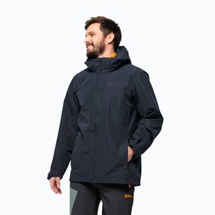 Jachetă de ploaie pentru bărbați Jack Wolfskin Fernblick 2L night blue