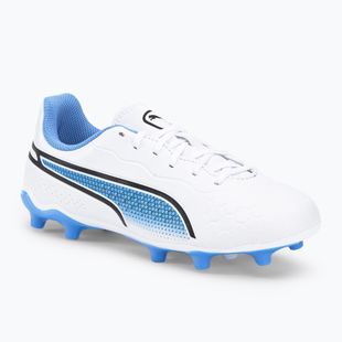 PUMA King Match FG/AG ghete de fotbal pentru copii alb 107266 01