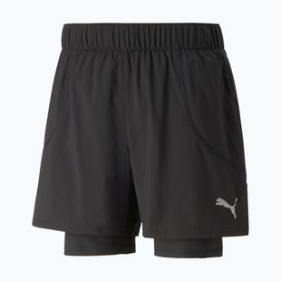 Pantaloni scurți de alergare pentru bărbați PUMA Run 2In1 5" negru 523277 01