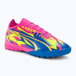 PUMA Ultra Match Energy TT ghete de fotbal pentru bărbați roz luminos/alerta galbenă/albastru ultra