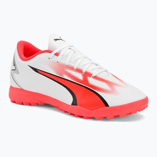Cizme de fotbal pentru bărbați PUMA Ultra Play FG/AG puma alb/puma negru/fire orchid