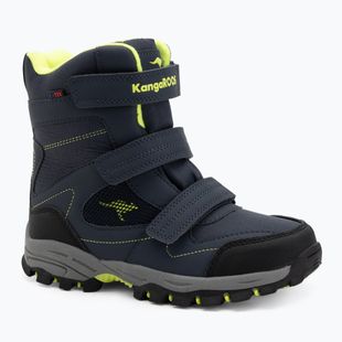 Ghete de zăpadă pentru copii KangaROOS K-Robi KTX dark navy/lime