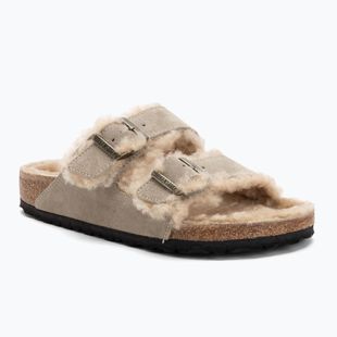 Papuci BIRKENSTOCK Arizona Shearling SL Regular taupe