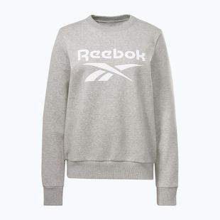 Hanorace Reebok Identity Big Logo Fleece Crew pentru femei gri mediu heather