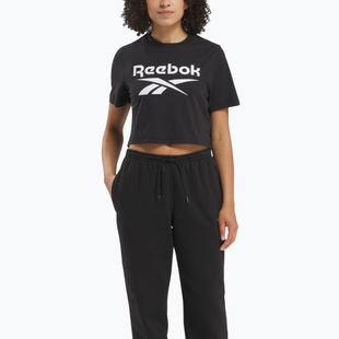 Tricou pentru femei  Reebok Identity Big Logo Crop Tee black