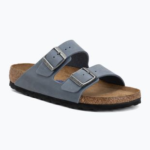 Șlapi BIRKENSTOCK Arizona Soft Footbed Oiled Leather Narrow elemental blue