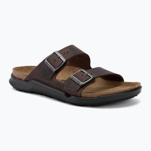 Șlapi pentru bărbați BIRKENSTOCK Arizona Crosstown Oiled Leather Regular habana/black