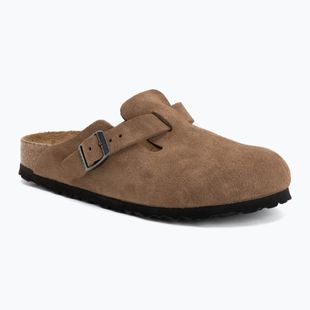 Șlapi BIRKENSTOCK Boston Suede Leather dark tea