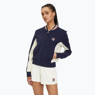 Bluză pentru femei FILA Settanta black iris/antique white