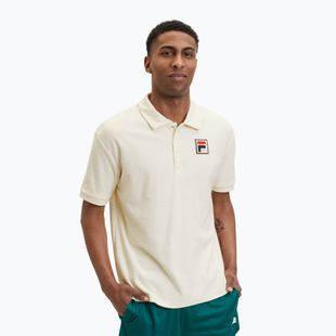 Tricou polo pentru bărbați FILA Liverpool Towelling antique white