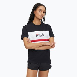 Tricou pentru femei FILA Lishui black/bright white