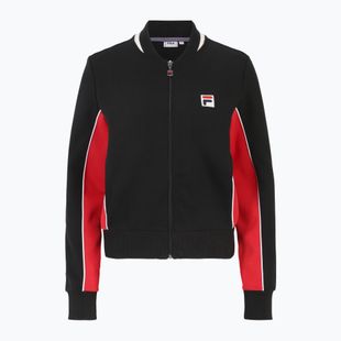 Bluză pentru femei FILA Settanta Track black/true red