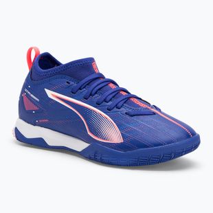 Încălțăminte de fotbal pentru copii PUMA Ultra 5 Match It + Mid Jr lapis lazuli/puma white/sunset glow
