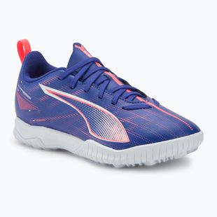 Ghete de fotbal pentru copii PUMA Ultra 5 Play TT Jr lapis lazuli/puma white/sunset glow