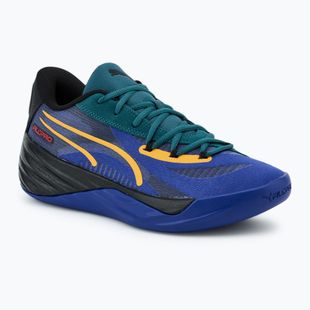 Încălțăminte de bachet pentru bărbați PUMA All-Pro Nitro Crowd Craze lapis lazuli/cold green/puma black