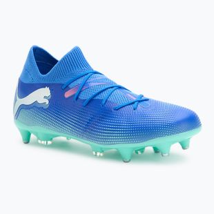 Încălțăminte de fotbal PUMA Future 7 Match MxSG blue mazing/puma white/electric peppermint