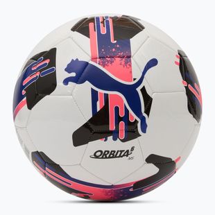 Minge de fotbal PUMA Orbita 6 MS puma white/lapis lazuli/sunset glow mărimea 5