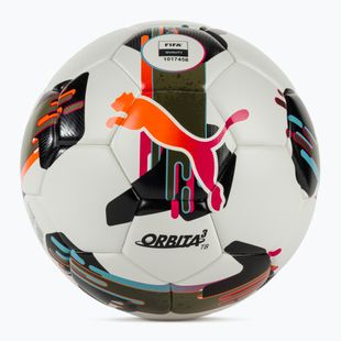 Minge de fotbal PUMA Orbita 3 TB FIFA Quality puma white/multicolor mărimea 4