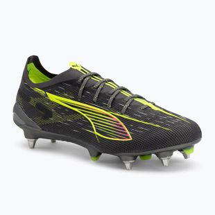 Încălțăminte de fotbal pentru bărbați  PUMA Ultra 5 Ultimate MxSG matte aged silver/yellow alert/sun struck