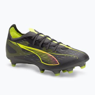 Încălțăminte de fotbal pentru bărbați PUMA Ultra 5 Match FG/AG matte aged silver/yellow alert/puma aged silver