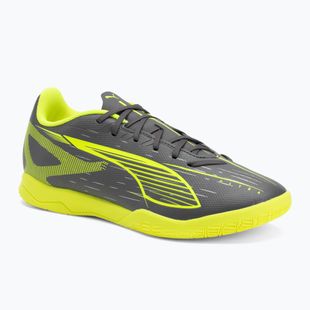 Încălțăminte de fotbal pentru bărbați PUMA Ultra 5 Play IT matte aged silver/yellow alert/puma aged silver