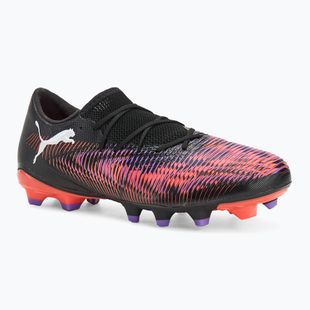 Încălțăminte de fotbal pentru bărbați PUMA Future 8 Match Low FG/AG puma black/ puma white/ glowing red