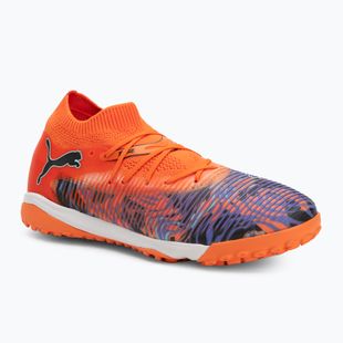 Încălțăminte de fotbal pentru copii PUMA Future 8 Match Creativity TT orange poppy/black/dark amethyst/electric peppermint