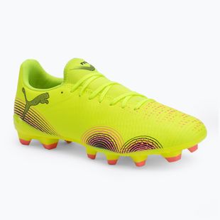Încălțăminte de fotbal pentru bărbați PUMA Future 8 Play FG/AG yellow alert/ puma black/ sun struck