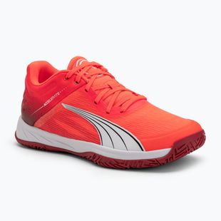 Încălțăminte de handbal PUMA Accelerate Turbo glowing red/white/dark crimson/black