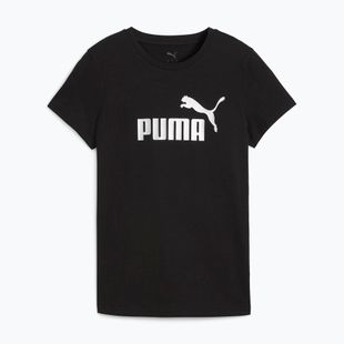 Tricou pentru femei PUMA ESS Metallic No. 1 Logo Tee puma black/metallic silver